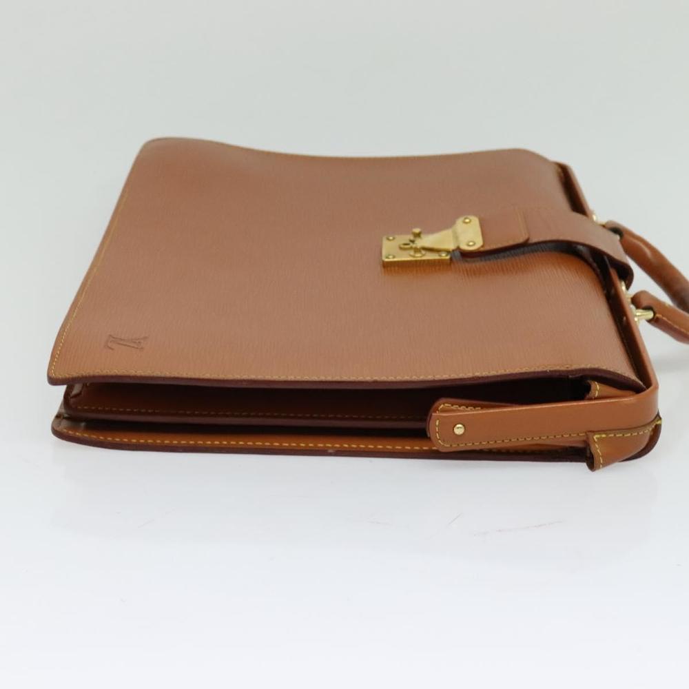 LOUIS VUITTON Epi Serviette Fermoir Business Bag Zipangu Gold M54358 Auth 116738 - Picture 4 of 16